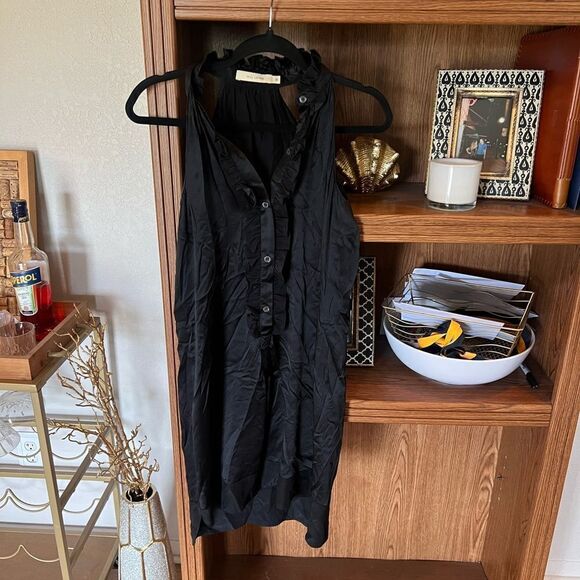 NILI LOTAN SILK HALTER DRESS - Picture 4 of 5